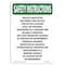 Signmission OSHA INSTRUCTIONS Sign, Special Protective Equipment, 24in X 18in Aluminum, 18" W, 24" H, Portrait OS-SI-A-1824-V-11488 - alternate 1